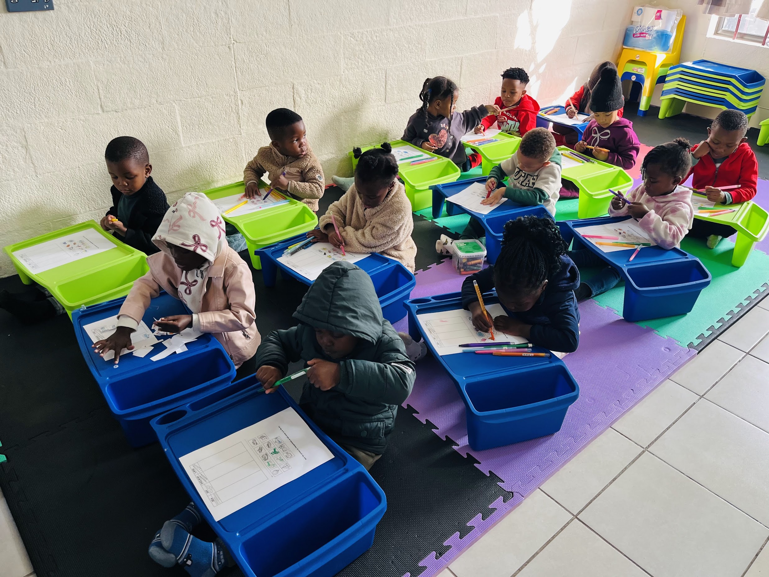Classroom moments at Munchkins Daycare